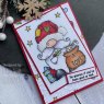 Woodware Woodware Clear Singles Santa Gnome 4 in x 6 in Stamp