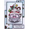 Woodware Woodware Clear Singles Santa Cup 4 in x 6 in Stamp