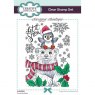 Creative Expressions Creative Expressions Designer Boutique Snow Buddies 6 in x 4 in Clear Stamp Set