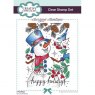 Creative Expressions Creative Expressions Designer Boutique Snowy Wishes 6 in x 4 in Clear Stamp Set