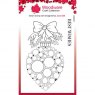 Woodware Woodware Clear Singles Big Bubble Bauble – Best Wishes 4 in x 6 in Stamp
