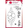 Woodware Woodware Clear Singles Big Bubble Bauble – Joy 4 in x 6 in Stamp
