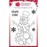 Woodware Woodware Clear Singles Big Bubble – Snowman 4 in x 6 in Stamp