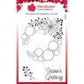 Woodware Woodware Clear Singles Big Bubble – Poinsettia Ring 4 in x 6 in Stamp