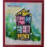 Creative Expressions Creative Expressions Designer Boutique Christmas Town House DL Rubber Stamp