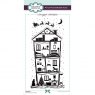 Creative Expressions Creative Expressions Designer Boutique Christmas Town House DL Rubber Stamp