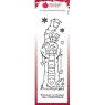 Woodware Woodware Clear Singles Tall Snowman 8 in x 2.6 in Stamp
