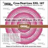 Crealies Crea-Nest-Lies XXL dies no. 127, Circles With Rough Edges and Stitchlines CLNestXXL127