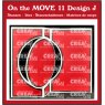 Crealies Crealies On the MOVE Dies No. 11, Design J, Swingcard with Circle CLMOVE11