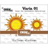 Crealies Crealies Varia Dies No. 01, Sun 2x CLVaria01