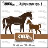 Crealies Crealies Silhouetzz Dies No. 8, Mare and Foal CLSH08
