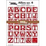 Crealies Crealies Alfies Diesset No. 6, Alphabet in Squares CLALF06