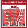 Crealies Crealies On the MOVE Dies No. 13, Design L, Stair Step Card 2x 5 steps CLMOVE13