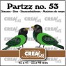 Crealies Crealies Partzz Dies No. 53, Two Birds CLPartzz53