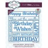 Creative Expressions Creative Expressions Sue Wilson Boxed Sentiments Birthday Wishes Craft Die