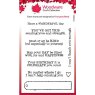 Woodware Woodware Clear Singles Long Tag Wishes 4 in x 6 in Stamp