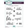 Creative Expressions Creative Expressions Designer Boutique Breezy Sentiments 6 in x 4 in Clear Stamp Set