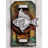 Creative Expressions Creative Expressions Andy Skinner Steampunk Fish 3.3 in x 3.0 in Rubber Stamp