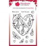 Woodware Woodware Clear Singles Butterfly Heart 4 in x 6 in Stamp