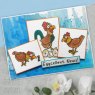 Creative Expressions Creative Expressions Designer Boutique Eggcellent News 6 in x 4 in Clear Stamp Set