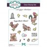 Creative Expressions Creative Expressions Designer Boutique Eggcellent News 6 in x 4 in Clear Stamp Set