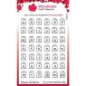 Woodware Woodware Clear Singles Mini Tag Alphabet 6 in x 8 in Stamp