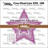 Crealies Crea-Nest-Lies XXL Dies no. 136, Stars With Small Stripes CLNESTXXL136