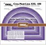 Crealies Crea-Nest-Lies XXL Dies No. 139, Wide Bow With Double Stitching Line CLNESTXXL139