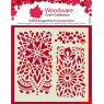 Woodware Woodware Floral Panels 6 in x 6 in Stencil