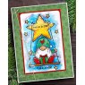 Woodware Woodware Clear Singles Star Gnome 4 in x 6 in Stamp Set