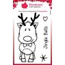 Woodware Woodware Clear Singles Mini Rudolph 3 in x 4 in Stamp