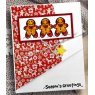 Woodware Woodware Clear Singles Tiny Gingerbread Men 3 in x 4 in Stamp