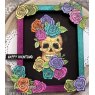 Woodware Woodware Clear Singles Skull & Roses 4 in x 6 in Stamp Set JGS842