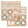 Stamperia Stamperia All Around Christmas 12x12 Inch Paper Pack (SBBL140)