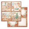 Stamperia Stamperia All Around Christmas 8x8 Inch Paper Pack (SBBS89)