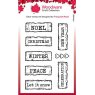 Woodware Woodware Clear Singles Christmas Junk Labels 3 in x 4 in Stamp