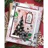 Woodware Woodware Clear Singles Snow Frosted Tree 4 in x 6 in Stamp Set