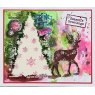 Woodware Woodware Clear Singles Winter Reindeer 4 in x 6 in Stamp Set