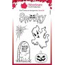 Woodware Woodware Clear Singles Spooky Goings On 4 in x 6 in Stamp Set