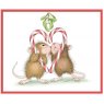 Spellbinders Spellbinders House Mouse Mistletoe Kiss Cling Rubber Stamp Set RSC-017