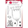 Woodware Woodware Clear Singles Petal Doodles Take Care 4 in x 6 in Stamp Set