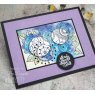 Woodware Woodware Clear Singles Petal Doodles Pretty Place 4 in x 6 in Stamp Set