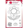 Woodware Woodware Clear Singles Petal Doodles Pretty Place 4 in x 6 in Stamp Set