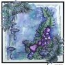 Creative Expressions Katkin Krafts Ferns and Fungi 6 in x 8 in Clear Stamp Set