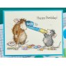 Spellbinders Spellbinders House Mouse Party Time! Cling Rubber Stamp Set RSC-009