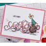 Spellbinders Spellbinders House Mouse Party Streamers Cling Rubber Stamp Set RSC-010