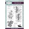Creative Expressions Creative Expressions Sam Poole Faded Flora 4 in x 6 in Clear Stamp Set