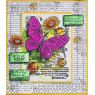 Woodware Woodware Clear Singles Torn Paper Butterflies 3 in x 4 in Stamp