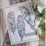 Woodware Woodware Clear Singles Paper Feathers 4 in x 6 in Stamp