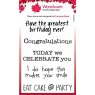 Woodware Woodware Clear Singles Extra Birthdays 3 in x 4 in Stamp